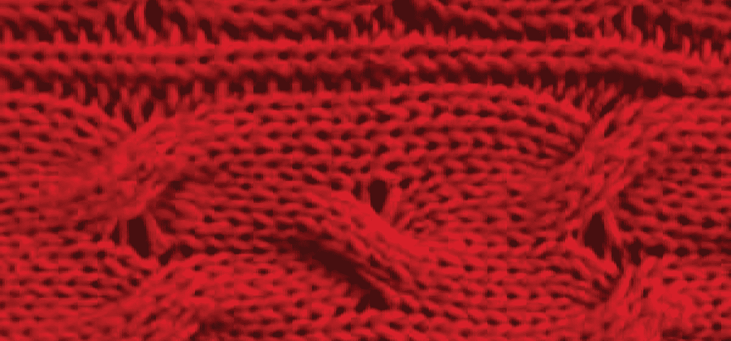 Close up of red mitten