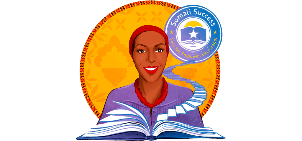 Somali Success School Illustration Banner