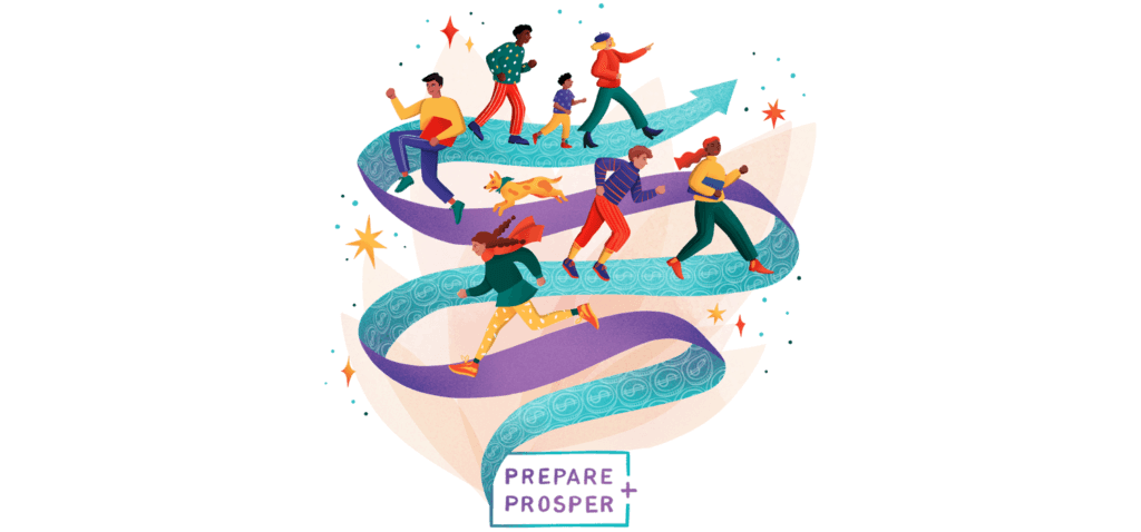 Prepare and Prosper Illustration Banner