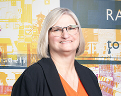 A headshot of Lori Schlatter