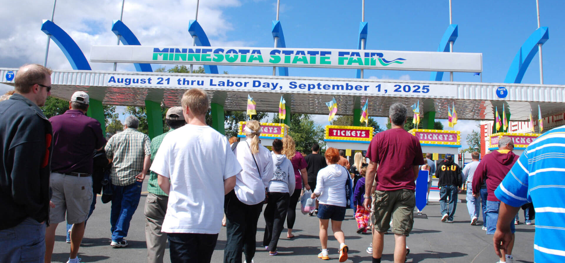 The gates of the Minnesota State Fairgrounds.
