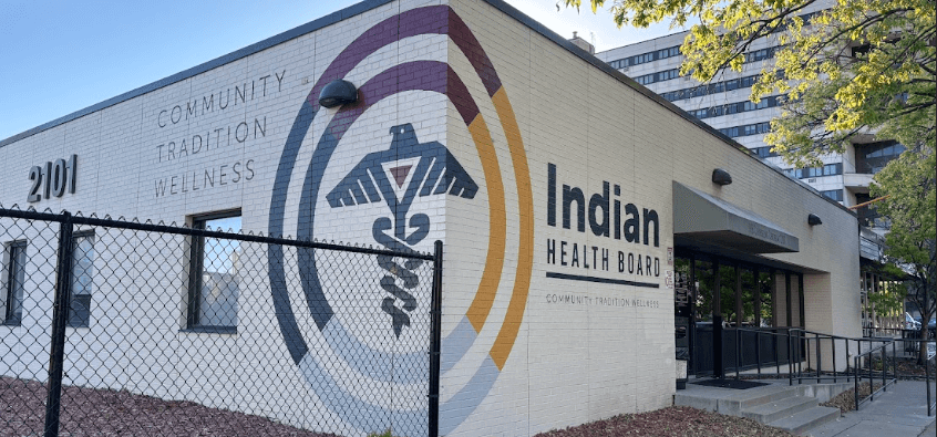 Exterior image of the Indian Health Board clinic in Minneapolis.