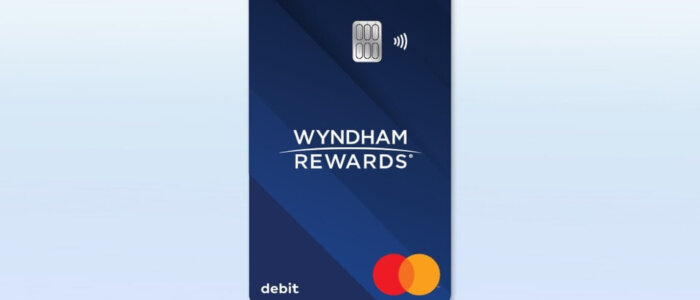WR-Debit-Card A navy blue debit card with a text that says "Wyndham Rewards"